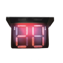 800*600mm Countdown Timer LED Traffic Light Red Plastic